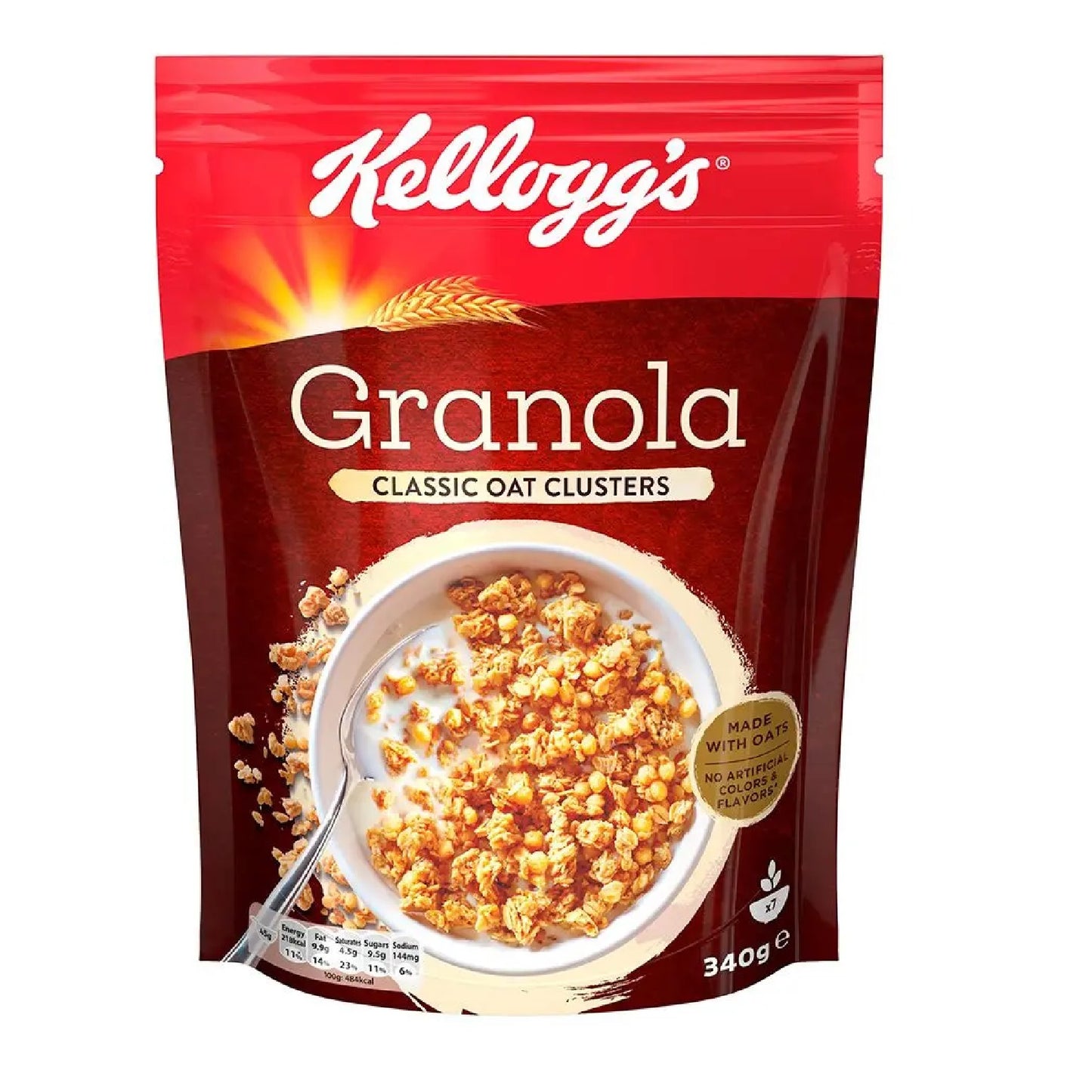 Kelloggs Granola Classic Oat Clusters 340gm