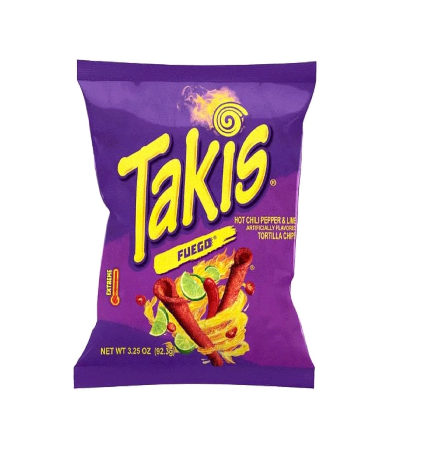 Takis Fuego Hot Chilli Pepper & Lime Tortilla Chips 92.3GM