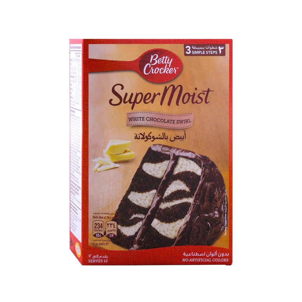 Betty Crocker Supermoist White Chocolate Swirl 500g