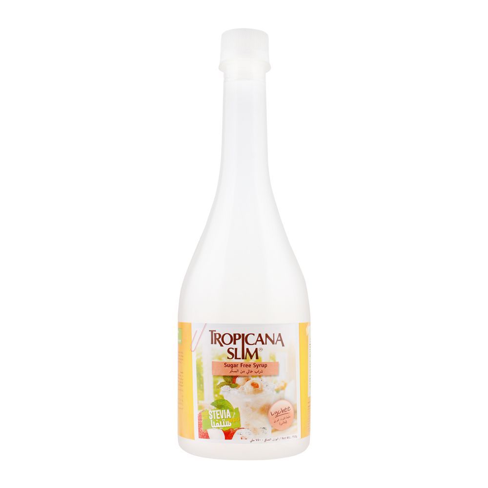 Tropicana Slim Stevia Sugar Free Syrup, Lychee 750ml