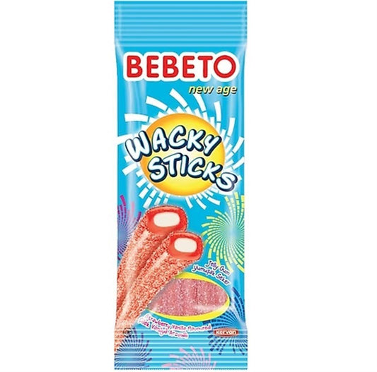 Bebeto Wacky Sticks Strawberry Vanilla Flavored 75 gm