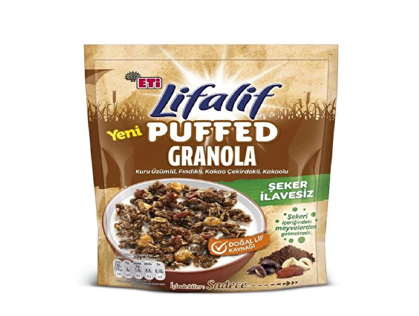 Eti Lifalif Puffed Granola Cocoa 160G