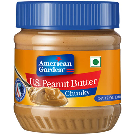 American Garden U.S. Peanut Butter, Chunky, 340 g SF Traders