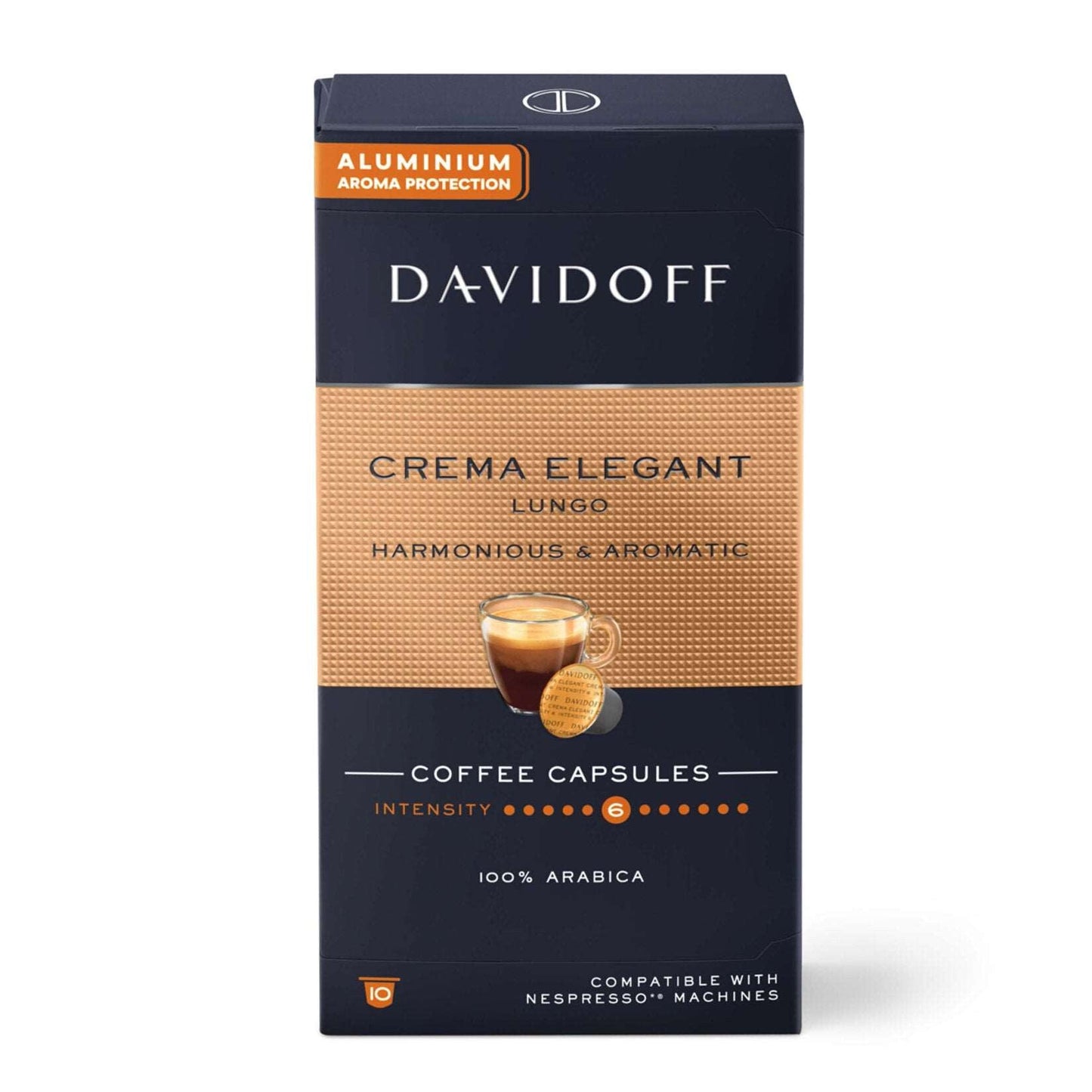 Davidoff Crema Elegant Capsule Brown 10 Pcs 55GM SF Traders