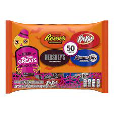 Hershey - All Time Greats - Chocolate Assortment - Snack Size Candy - Variety Bag - 733 gm (50 Pieces) SF Traders