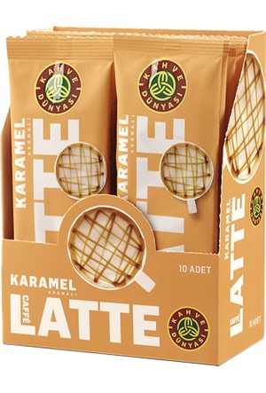 Kahve Dunyasi Special Series Hot Caramel Flavored Caffe Latte 1 Pc SF Traders