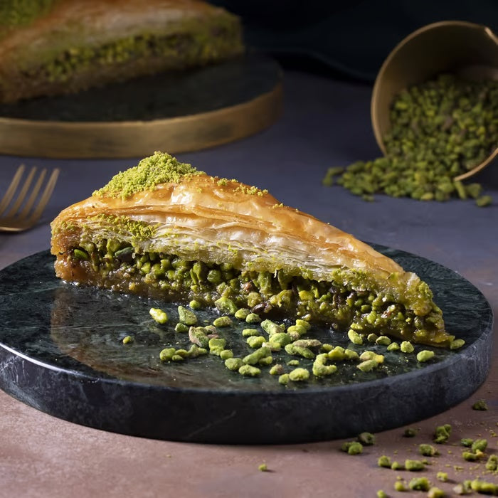 Karakoy Gulluoglu Carrot Slice Baklava with Pistachio SF Traders