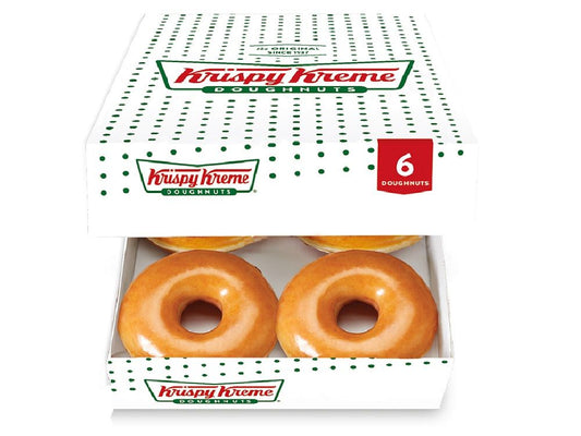 Krispy Kreme Glazed Donuts Pack of 6 SF Traders