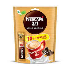 Nescafe 3 in 1 Milk Frothed Powder Coffee 10 Pack 17.4 Gm SF Traders