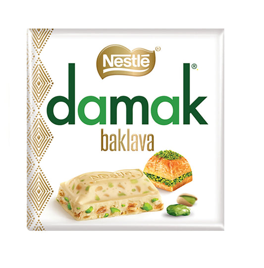 Nestle Damak Baklava Pistachio Baklava with White Chocolate 60 Gm