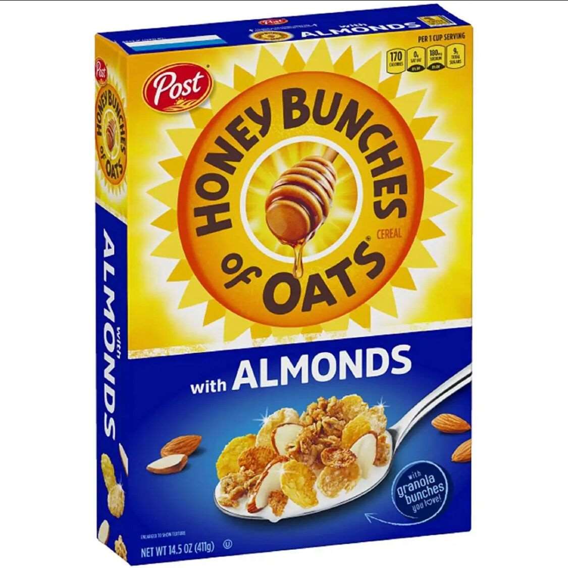 Post, Honey Bunches Of Oats With Almonds, 14.5 oz SF Traders