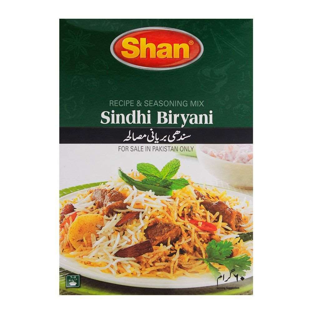 Shan Sindhi Biryani Recipe Masala 60 gm SF Traders