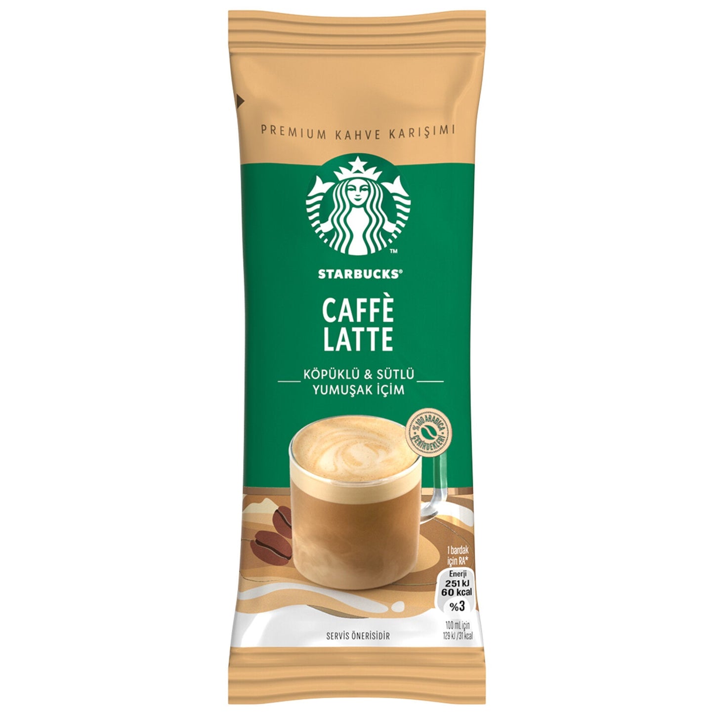 Starbucks Caffe Latte Premium Coffee Blend 14 Gm SF Traders