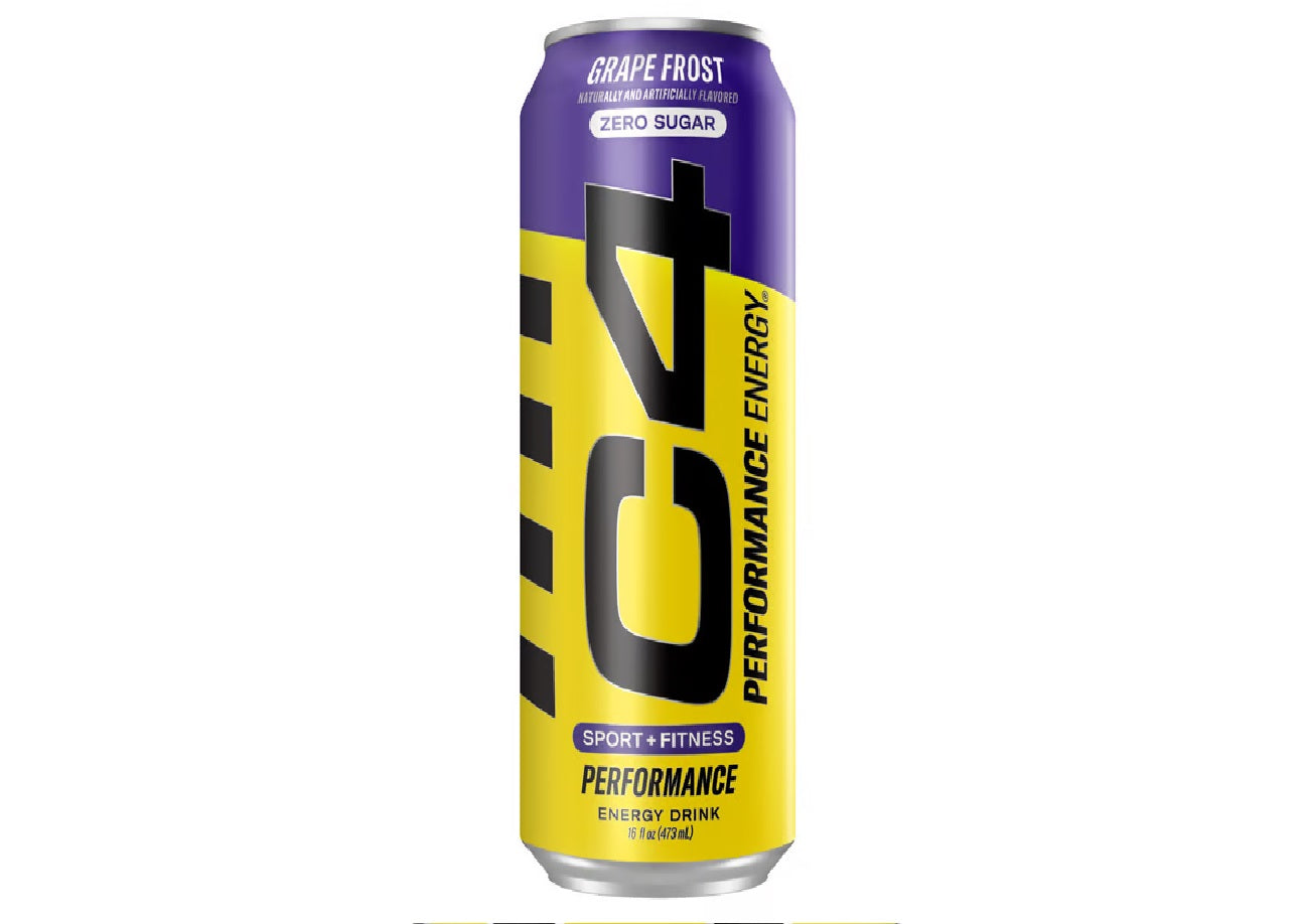 C4 Grape Frost Zero Sugar Energy Drink Can 473ml