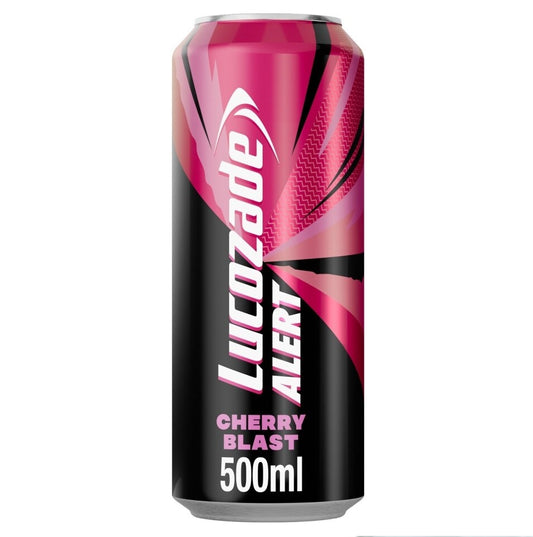 Lucozade Alert Cherry Blast Energy Drink Can 500ml