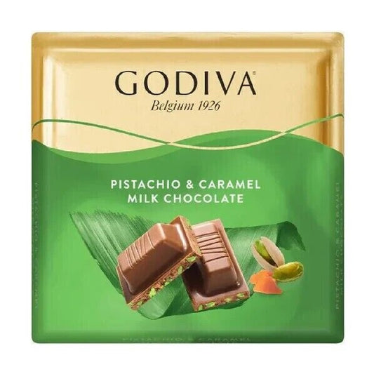 Godiva Pistachio & Caramel Milk Chocolate 60g