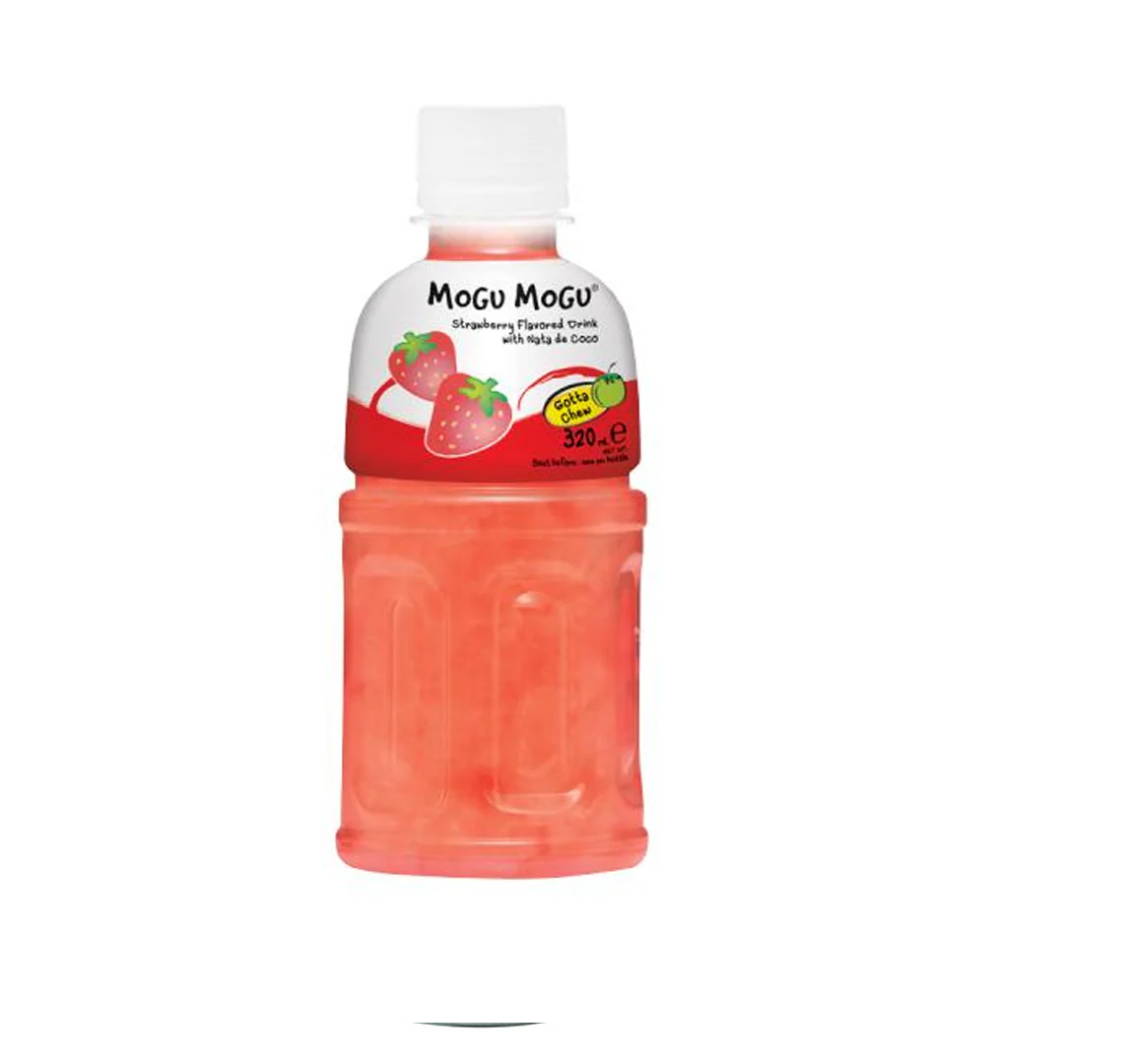 Mogu Mogu Lychee Flavored Drink, With Nata De Coco, 320ml