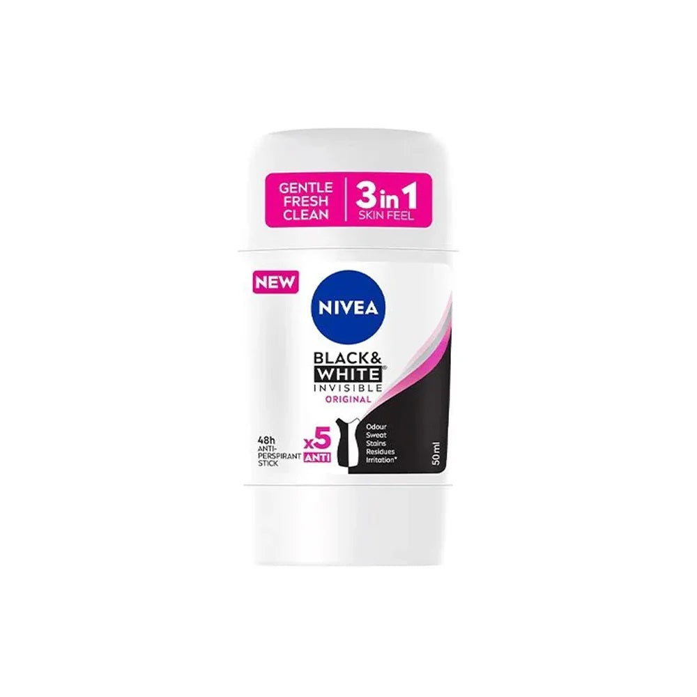 Nivea Black & White Invisible Original Deodorant Stick 50ml