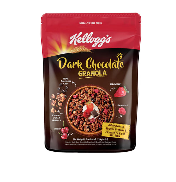 Kelloggs Granola Dark Chocolate 220Gm