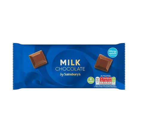 Sainbury's Milk Chocolate Bar 200g