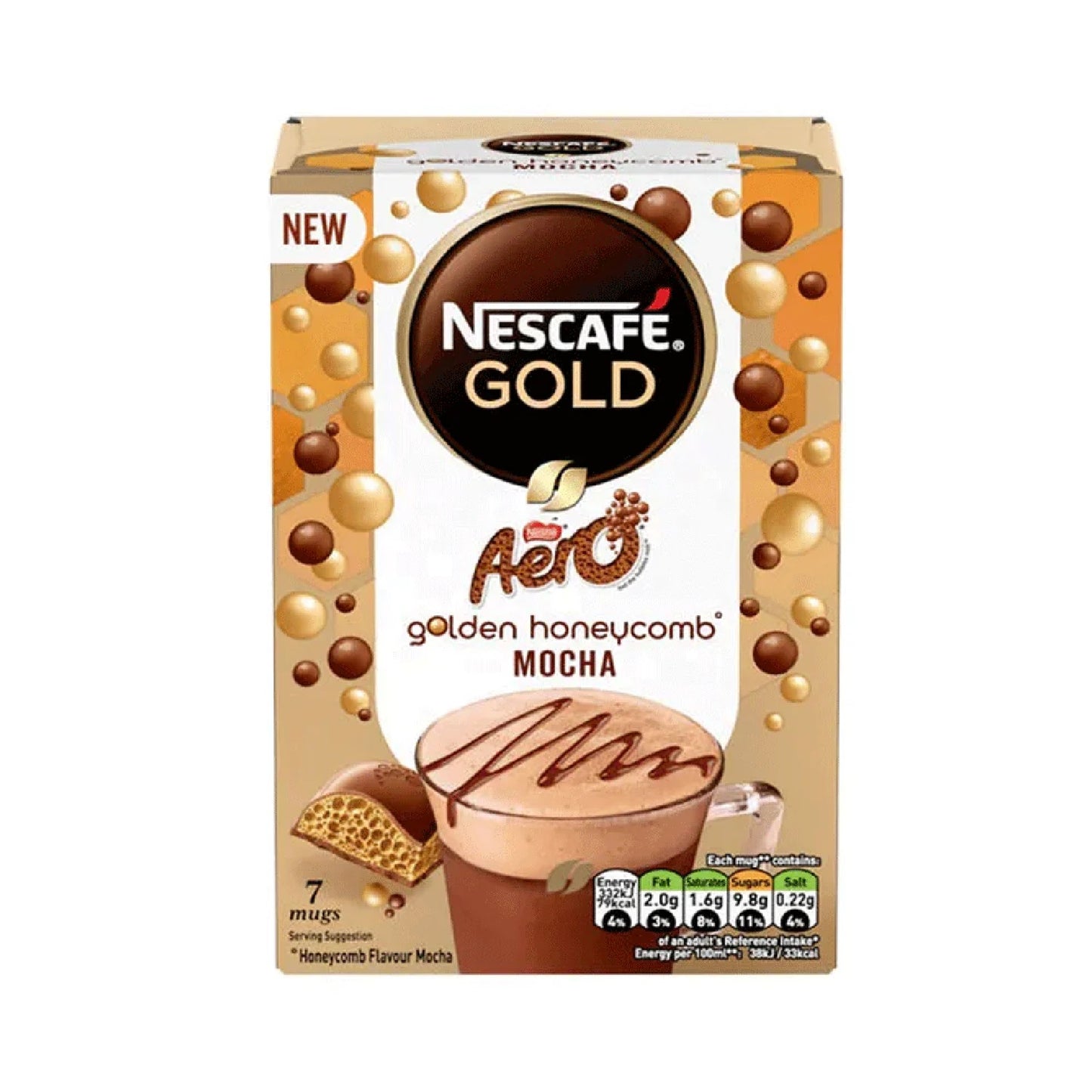 Nescafe Gold Aero Golden Honeycomb Mocha Coffee 133g