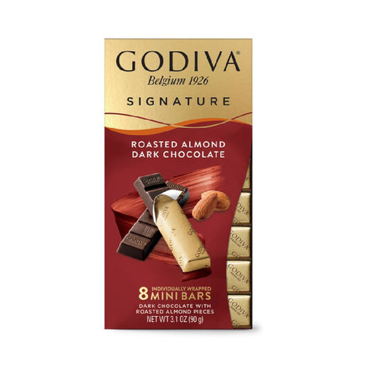 Godiva Signature Roasted Almond Dark Chocolate 90g