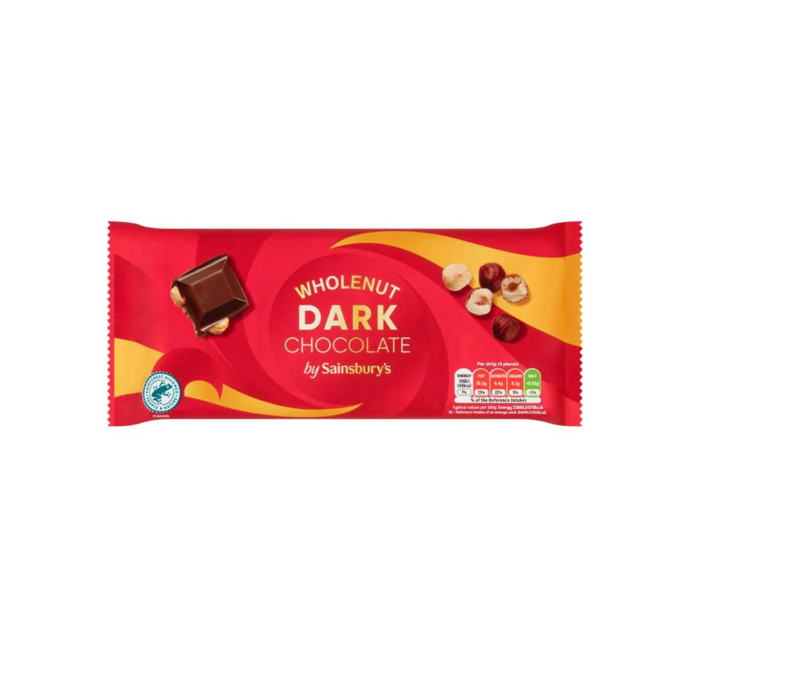 Sainsbury's Wholenut Dark Chocolate 200g