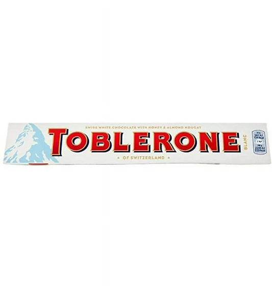 Toblerone Chocolate White With Honey & Almond Nougat 100g