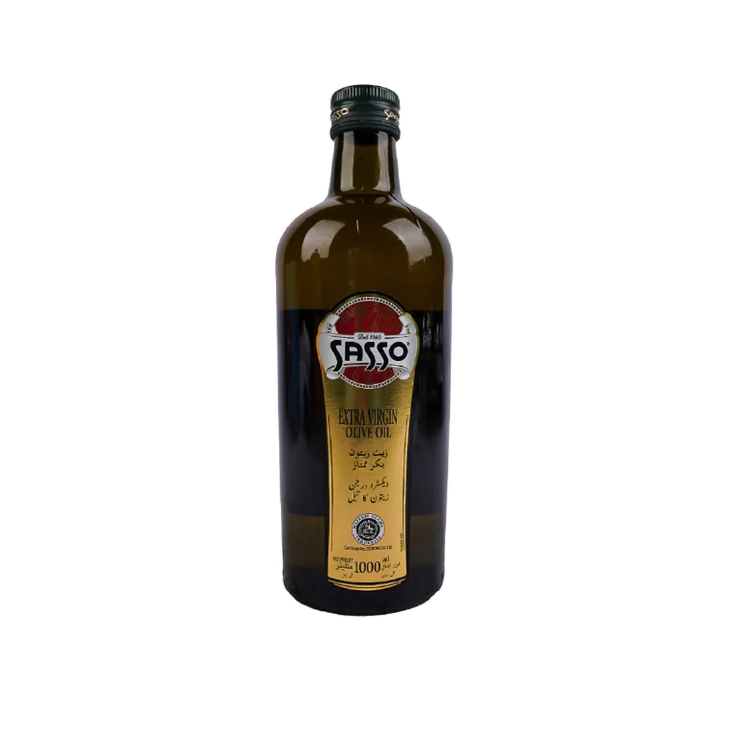 Sasso Olive Oil Extra Virgin Bottle 1ltr