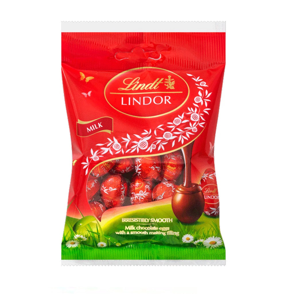 Lindt Lindor Milk Chocolate Eggs 80gm