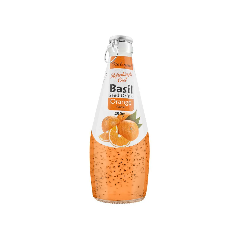 Italiano Cool Basil Seed Drink Orange 290ml