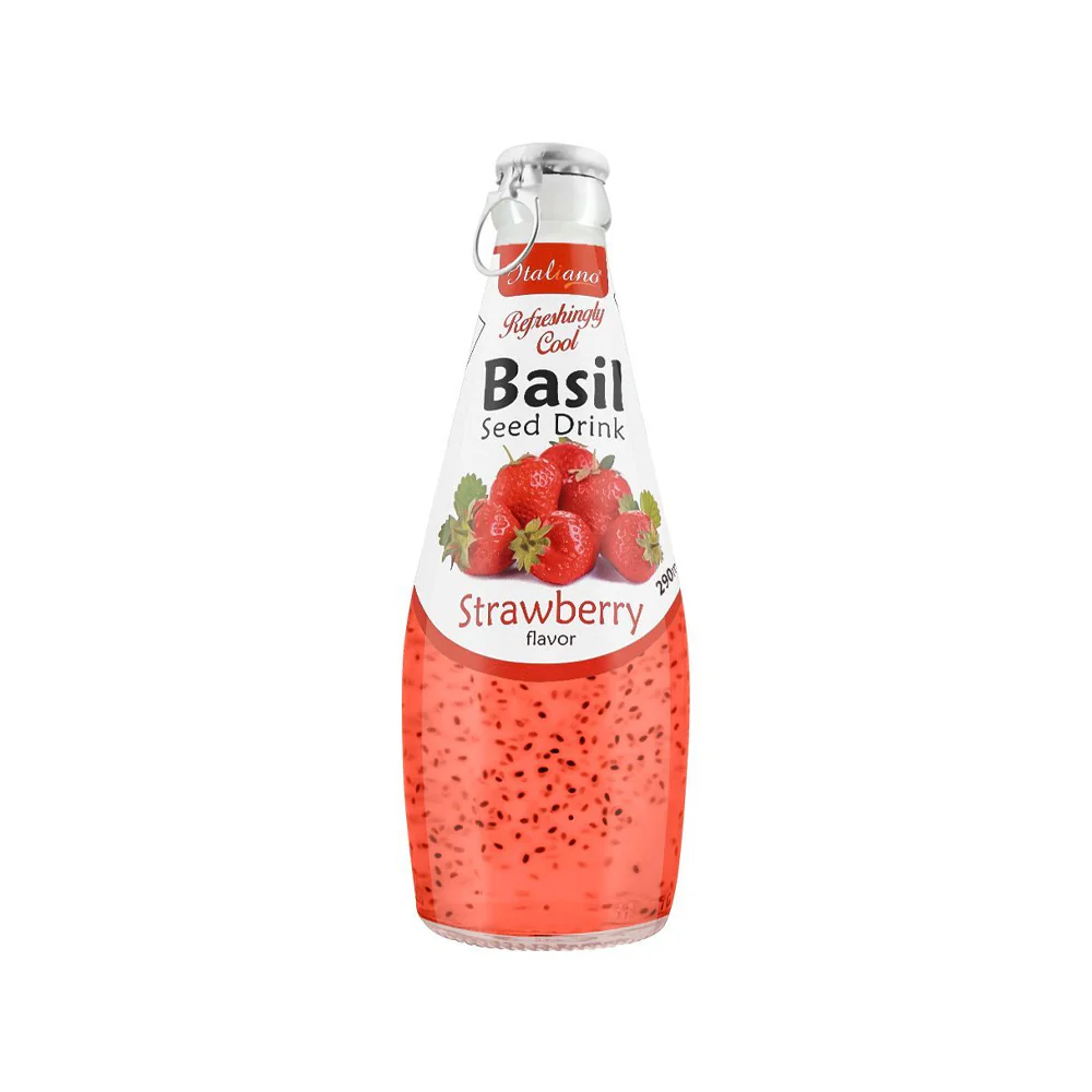 Italiano Cool Basil Seed Drink Strawberry 290ml