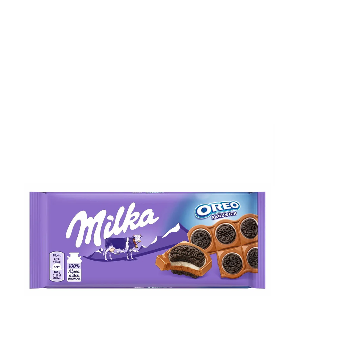 Milka Oreo Sandwich Chocolate 92g