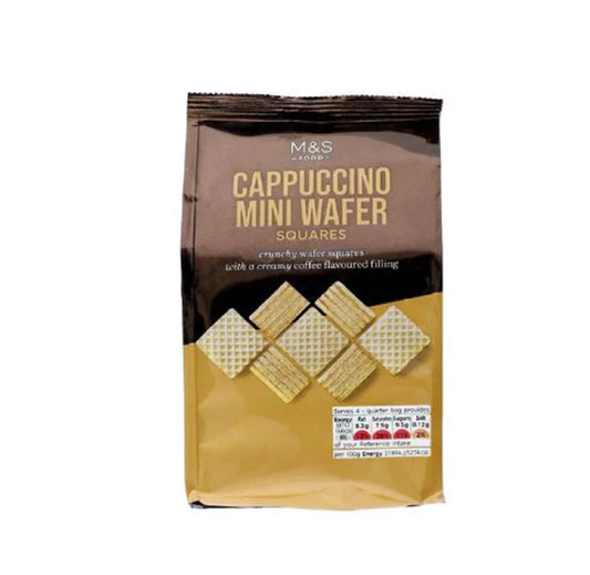 M&s Cappuccino Mini Wafer Squares 125g