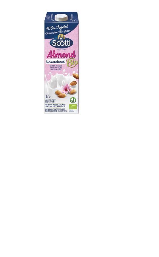 Scotti Almond Unsweetened Bio Milk 1ltr