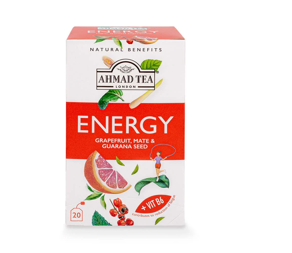 Ahmad Tea Energy Grapefruit, Mate & Guara Seed 20s