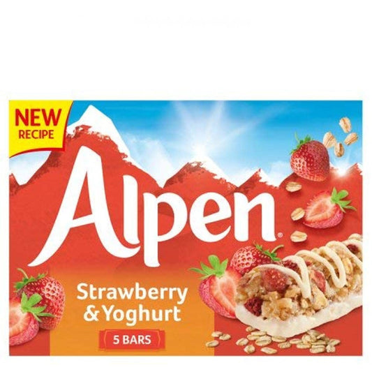 Alpen 5 Bars Strawberry With Yoghurt 145g