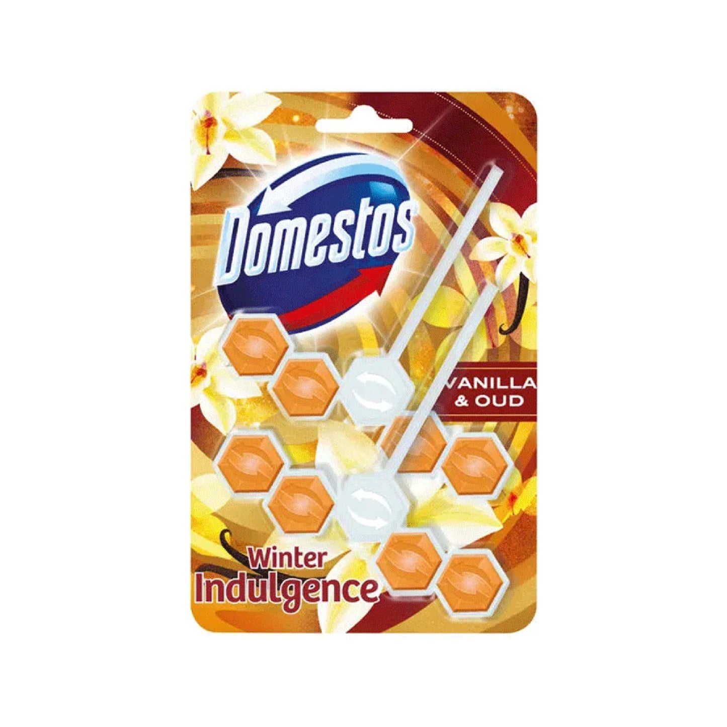 Domestos Vanilla & Oud Toilet Block 2x55g