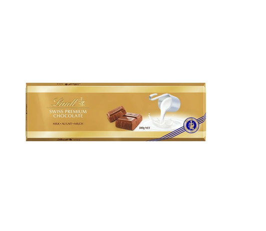 Lindt Swiss Premium Milk Chocolate Con Leche 300g