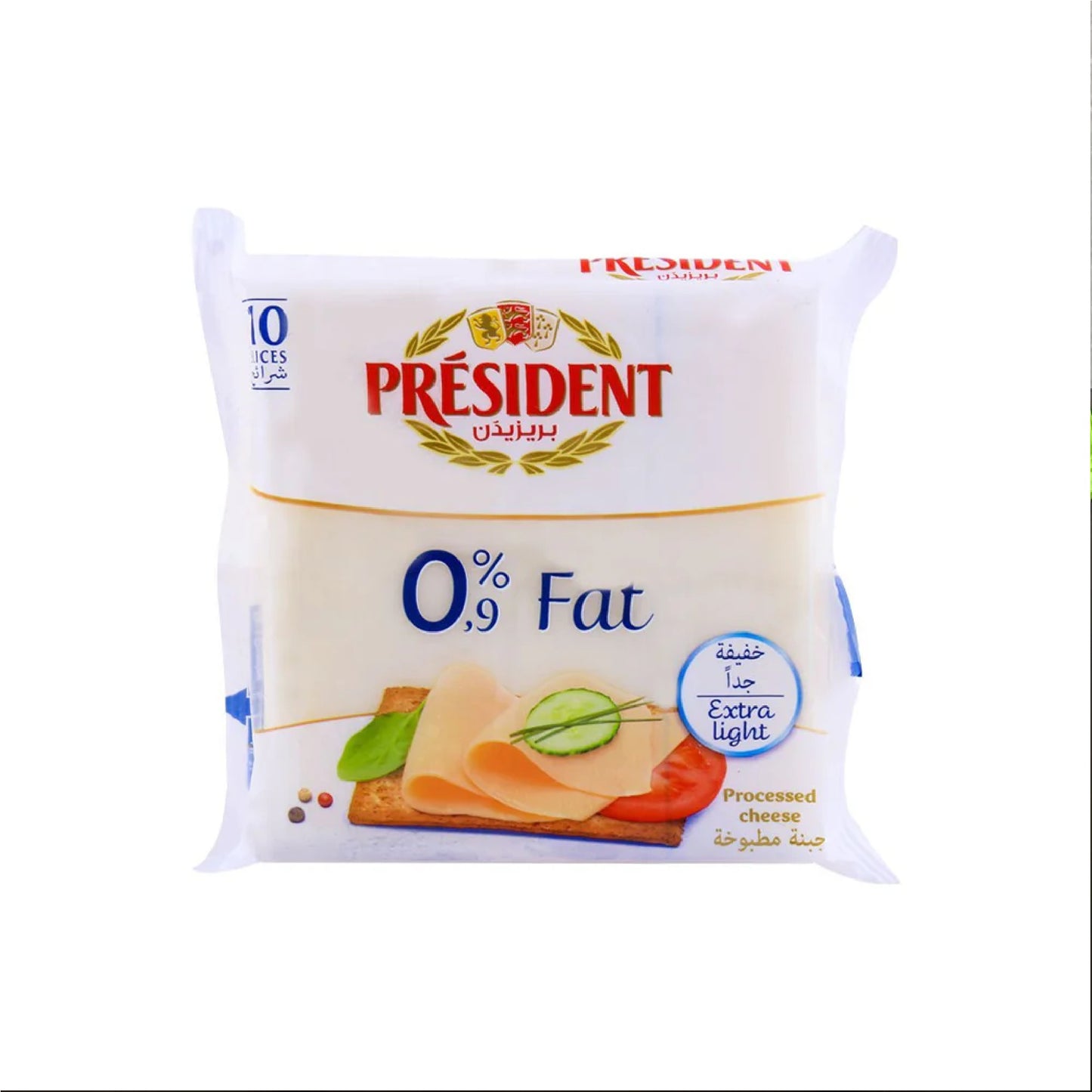 President 0% Fat 10 Slice 200g