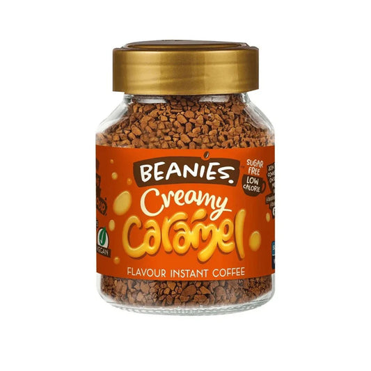 Beanies Creamy Caramel Flavor Instant Coffee 50g