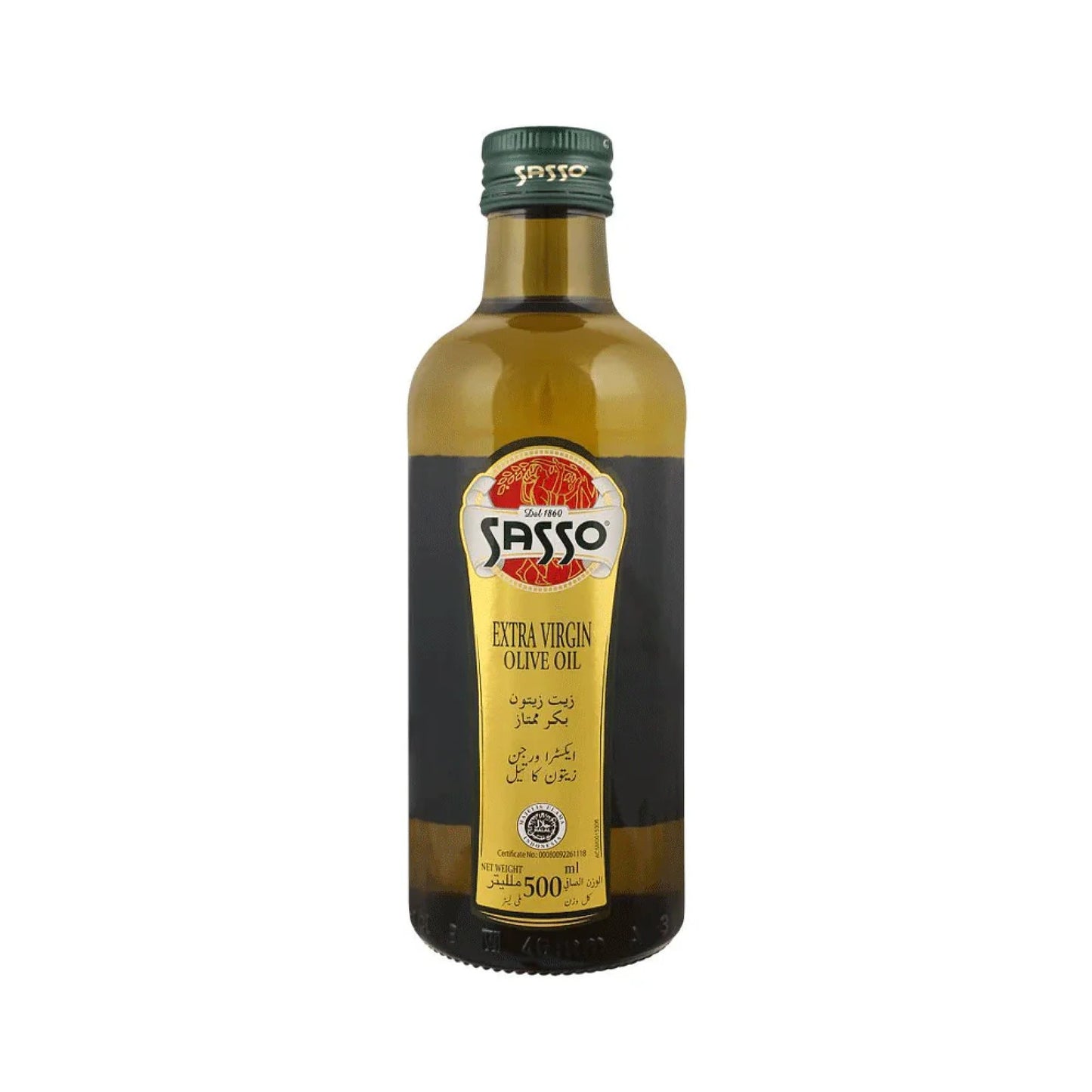 Sasso Olive Oil Extra Virgin Bottle 500ml