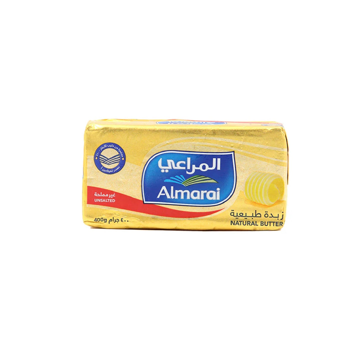 Almarai Natural Butter - Unsalted 400g