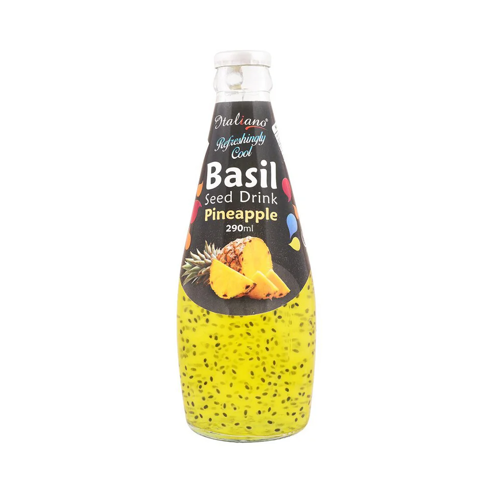 Italiano Cool Basil Seed Drink Pineapple 290ml