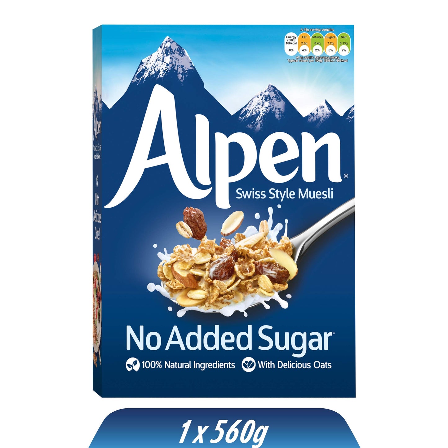 Alpen No Added Sugar Swiss Style Muesli 560g