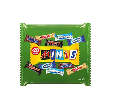 Minis Chocolate Pouch Mixed 20s 400g