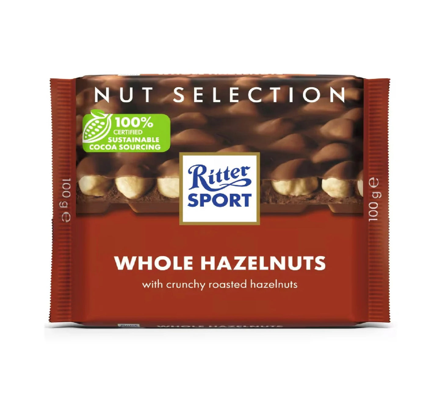 Ritter Sport Whole Hazelnuts Chocolate 100g