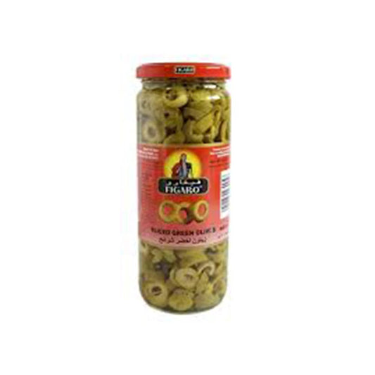 Figaro Sliced Green Olives 450g