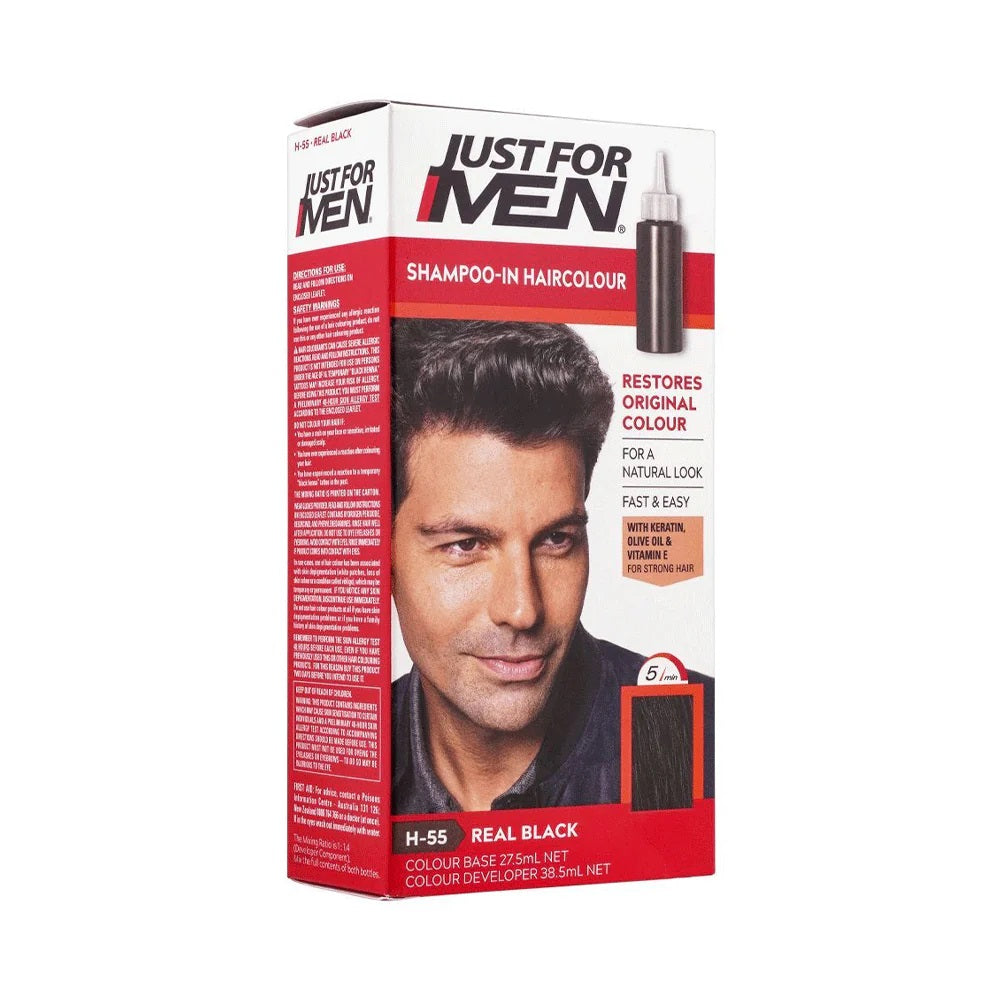 Just For Men Hair Color Real Black H-55