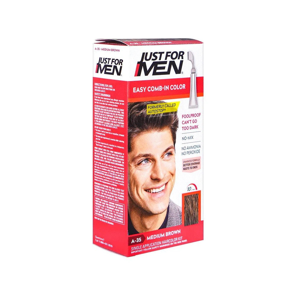 Just For Men Hair Colour Medium Brown A-35 With Comb